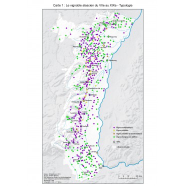 Le vignoble alsacien du VIIe au XIXe - Typologie