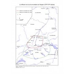 Aires de diffusion du Rappen (XIVe-XVe siècles)
