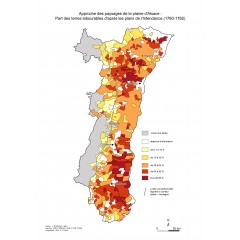 Approche des paysages de la plaine d’Alsace : la part des terres labourables d’après les plans de l’Intendance (1760-1762)