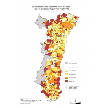 La population rurale alsacienne au XVIIIe siècle