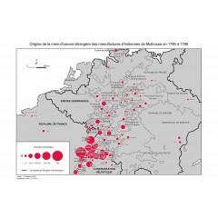 Origine de la main-d'oeuvre étrangère des manufactures d'Indiennes de Mulhouse en 1746 à 1798