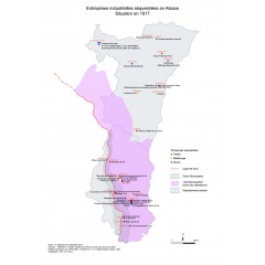 Entreprises industrielles séquestrées en Alsace pendant la Grande Guerre.  Situation en 1917