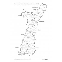 Les circonscriptions électorales alsaciennes de 1815 à 1986