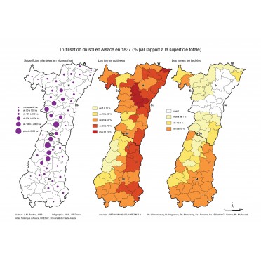 L'utilisation du sol en Alsace en 1837