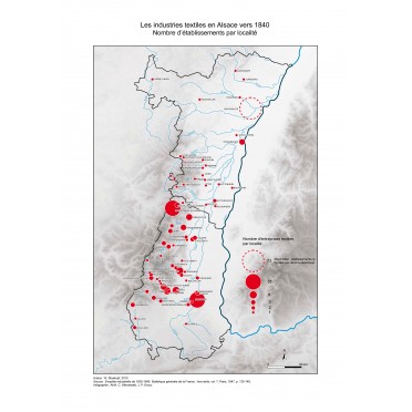 Die Textilindustrie im Elsass um 1840
