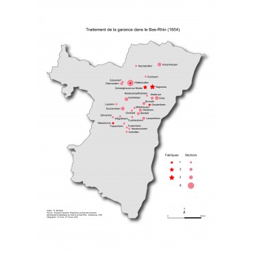 Le traitement de la garance en Alsace (Bas-Rhin) au XIXe siècle