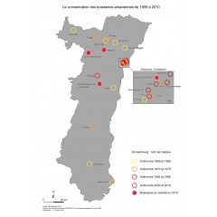 Fusionen und Restrukturierungen der elsässischen Brauereien zwischen 1959 und 2010