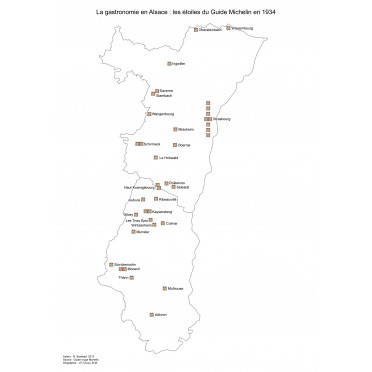 La gastronomie en Alsace : les étoiles du Guide Michelin (1934-2010)