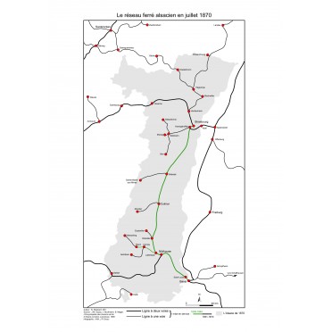 Le réseau ferré alsacien en juillet 1870