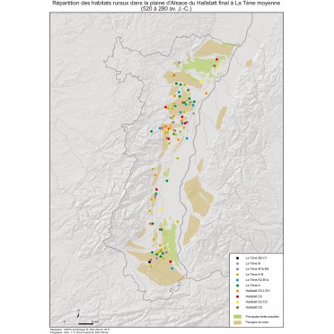 Les habitats ruraux dans la plaine d'Alsace du Hallstatt final à La Tène moyenne (520 à 280 av. J.-C.)