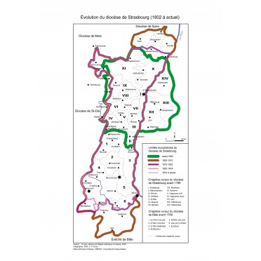 Évolution de l'évêché de Strasbourg (1802 à actuel) Évolution de l'évêché de Strasbourg (1802 à actuel)