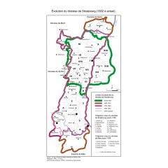 Évolution de l'évêché de Strasbourg (1802 à actuel)