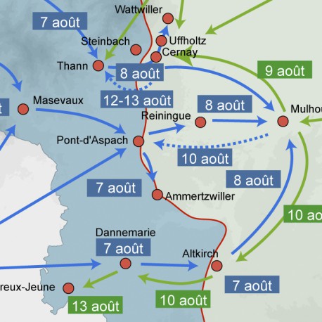 Les offensives françaises d’août 1914 en Haute-Alsace